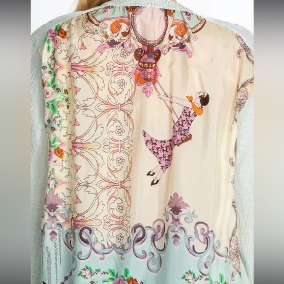 Johnny Was‎ VIVIANA EFFORTLESS SCARF BLOUSE Size Medium (see Measurements) - Picture 5 of 14